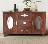 Gharaana Credenza Hutches Ethan Wooden 54" Sideboard